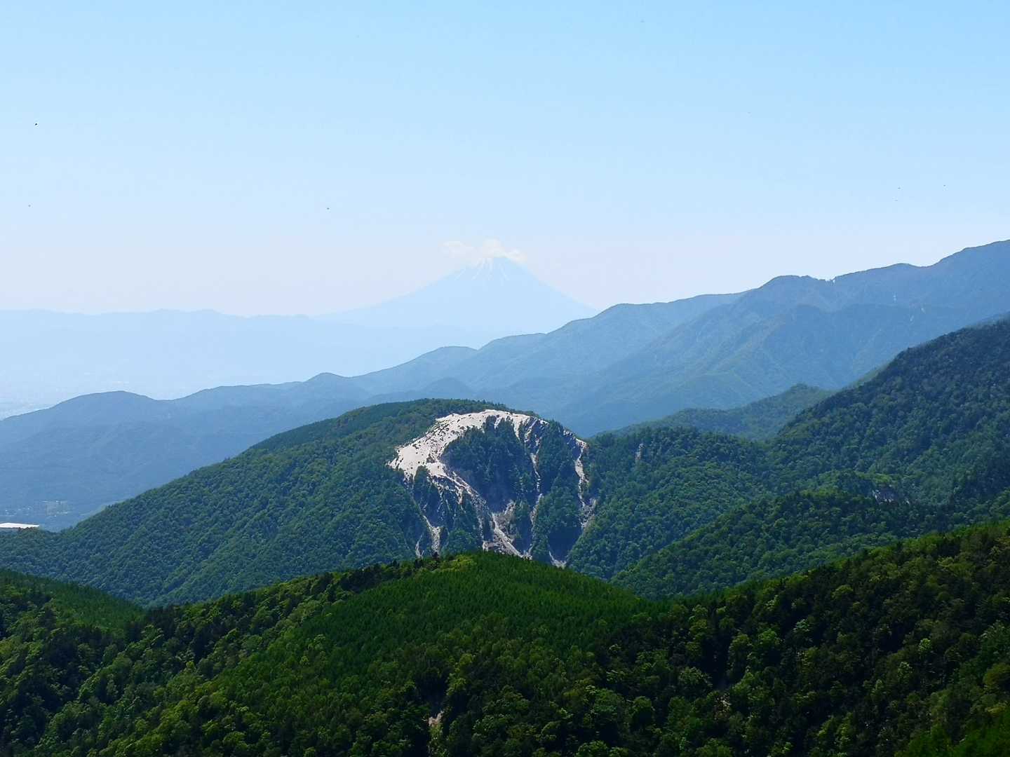 同、望遠。

富士、日向山。