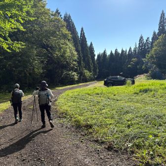 🅿️へ戻ってきました😊
森吉山、いいお山でした♡
無事 🐻️にも遭わず、青空の元を歩けて良かったね〜😊