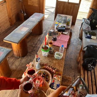 料理作る前に乾杯🍾🥂
ノンアルコールだよ🤭