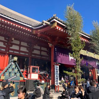 CP6浅草浅草寺　今日は初詣の人で凄かったです。