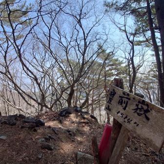 急登を登り尾根に出て東へ
まずは守屋山前嶽に到着