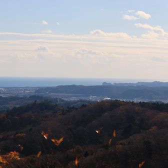 絹谷富士から、いわき、小名浜の展望