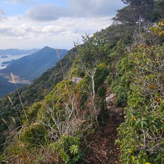 奥に見えるのが父ケ岳