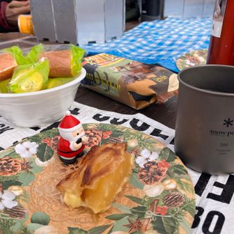 ☕️アップルパイと🎅さんとお菓子