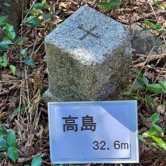三角点は東屋の近くにあった。山頂標識は自作のもの。ホワイトボードに紙を貼っただけ😅