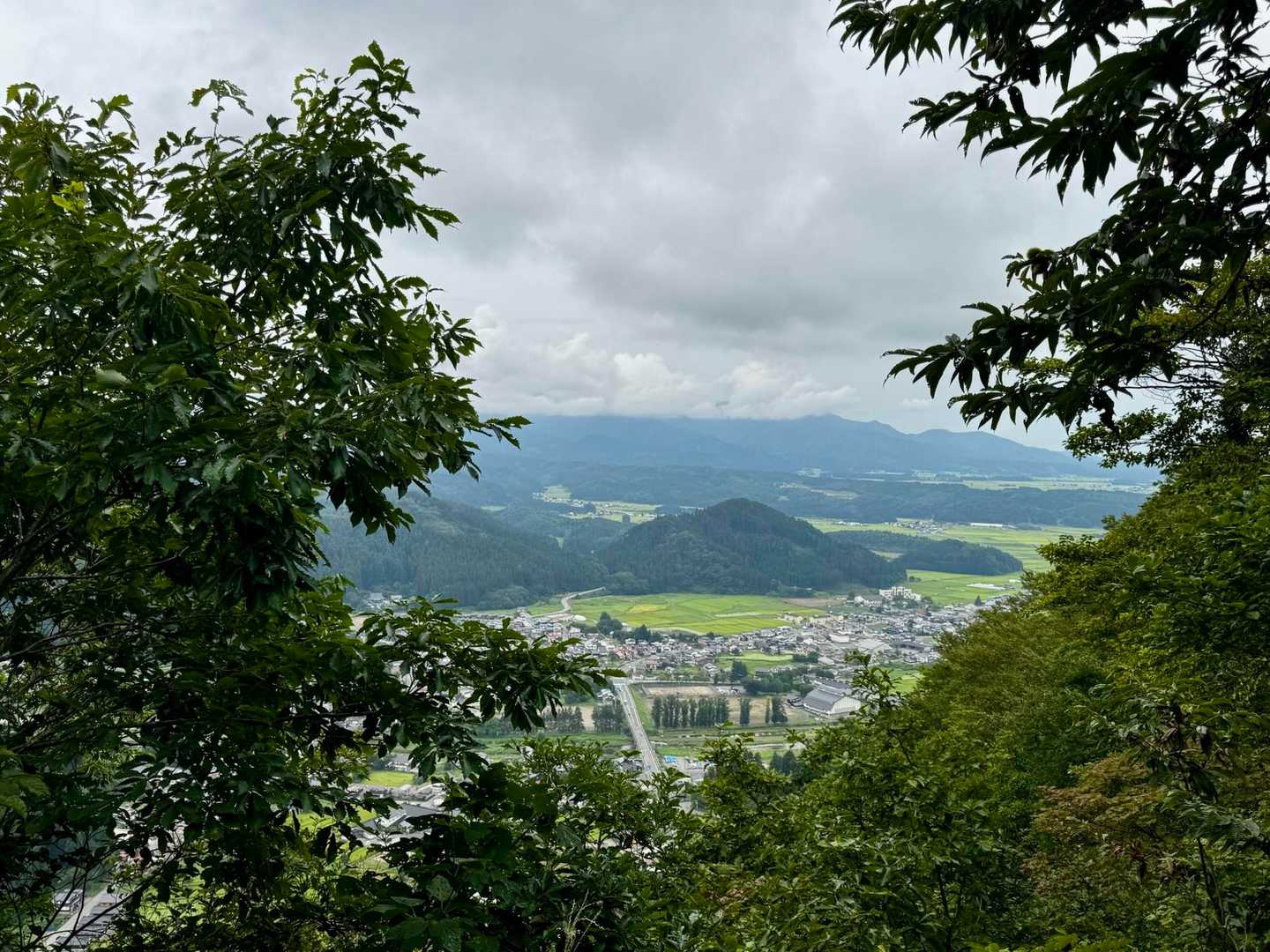 樹林帯なのでほとんど濡れずに