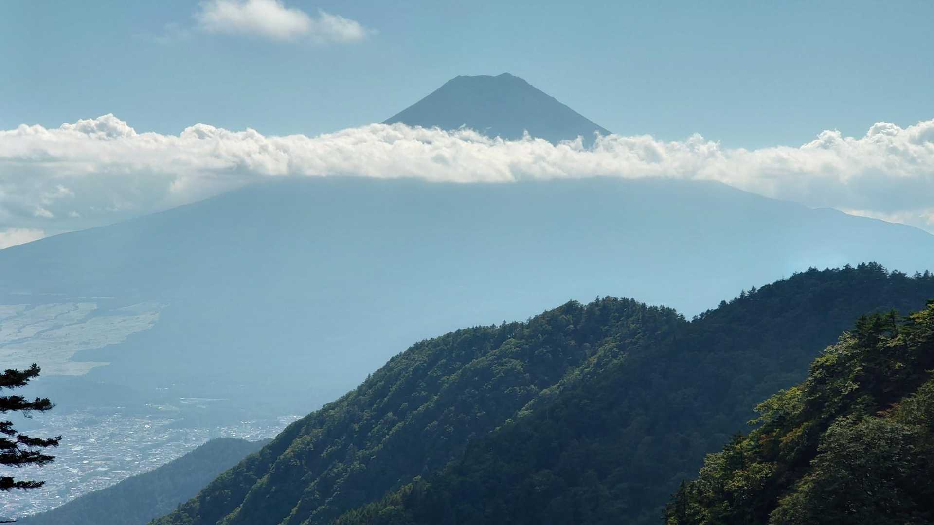 三ッ峠山登山口-三ッ峠山-三つ峠駅 縦走コースの写真