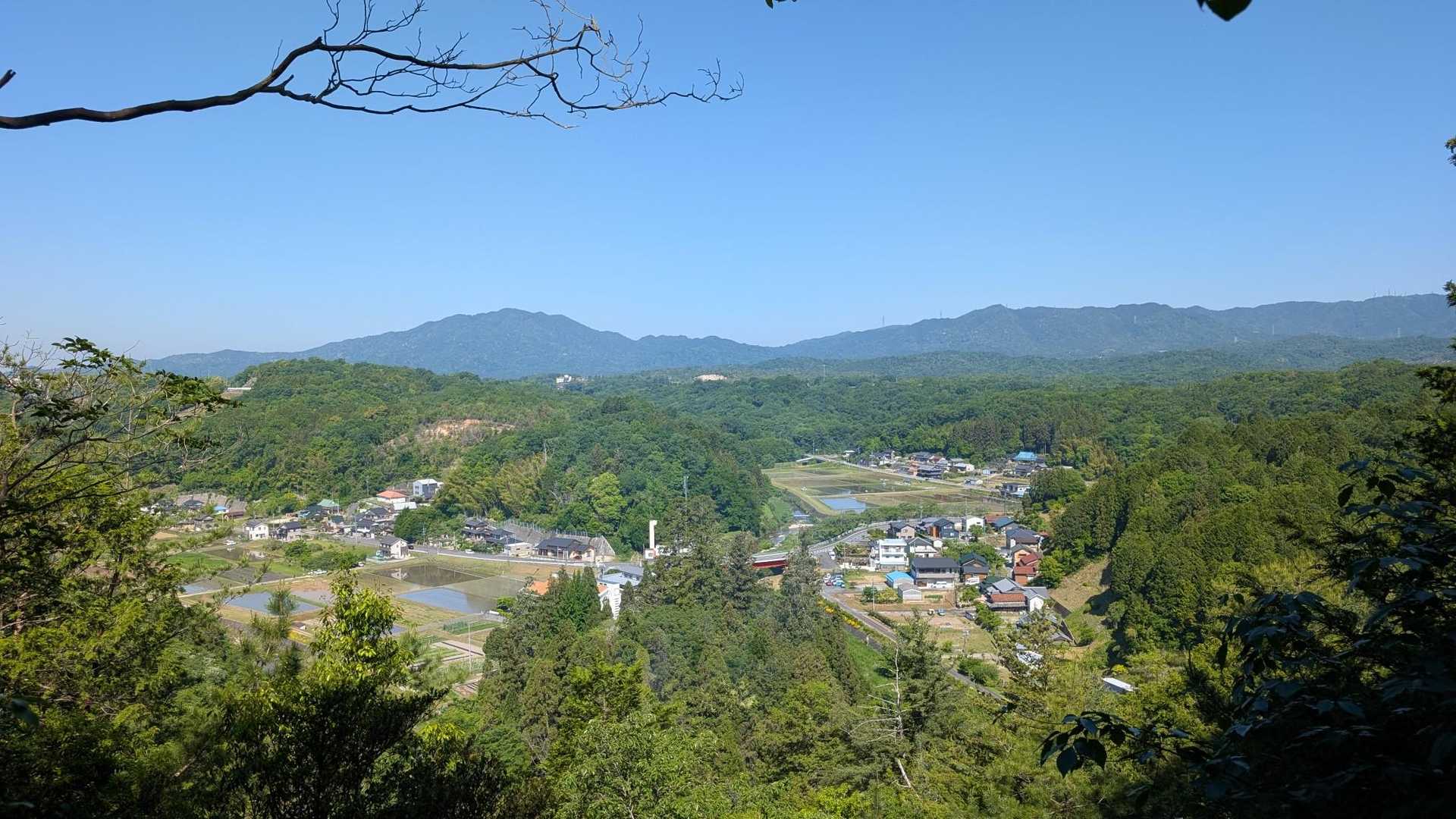 途中での景色。
