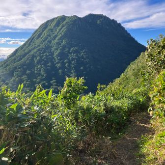 妙高山へ向かう道