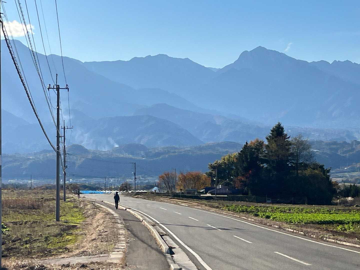 深田公園入口-茅ヶ岳-金ヶ岳-茅ヶ岳登山道入口 縦走コースの写真