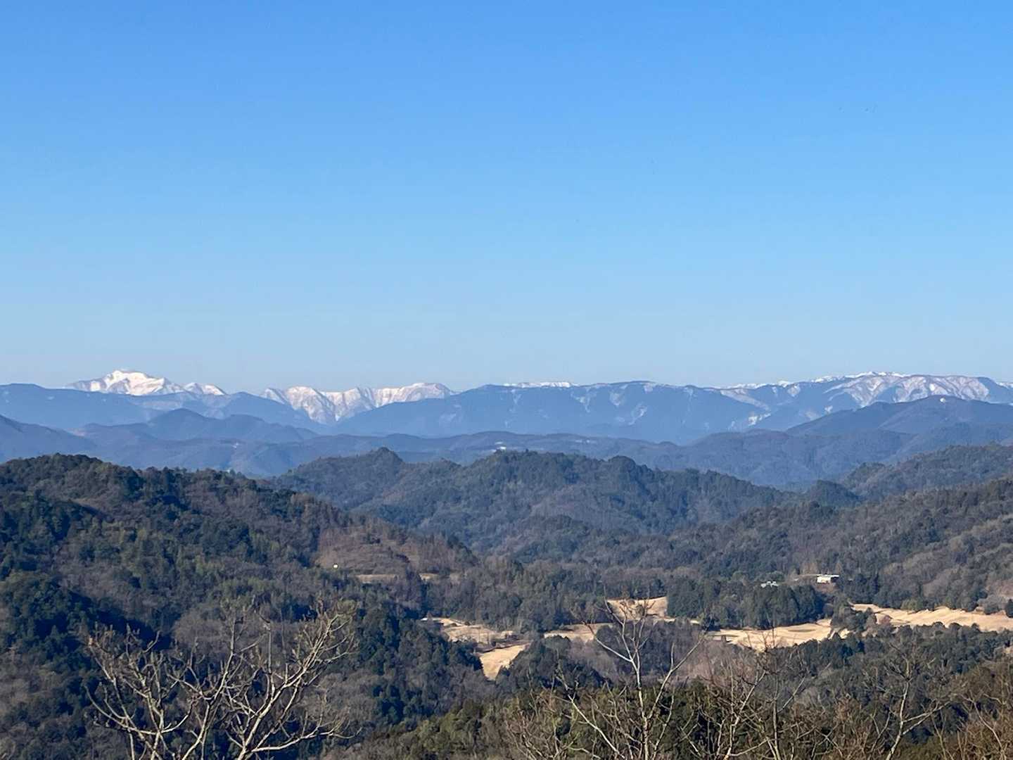 揖斐の山々から伊吹山