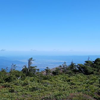 福島市内から太平洋まで見渡せます