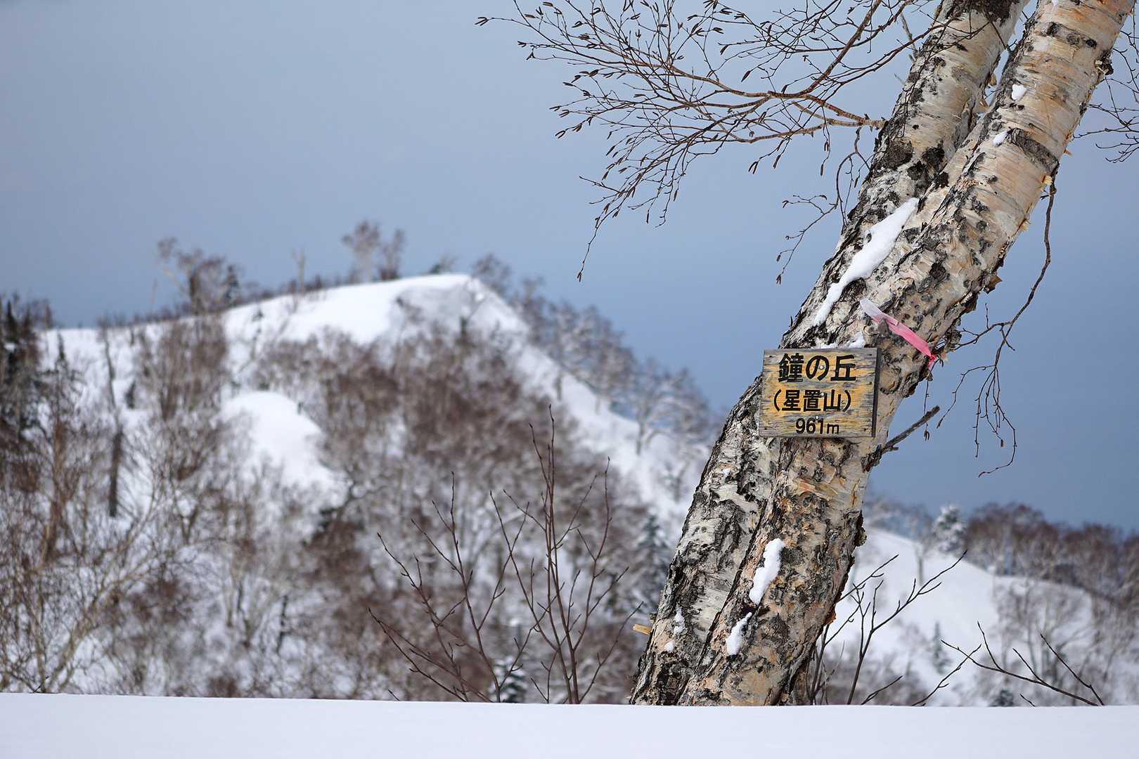奥手稲山からまっすぐ歩くと星置山に到着。

ほとんど傾斜はないはずなのに、重たい雪でけっこうヘトヘト。