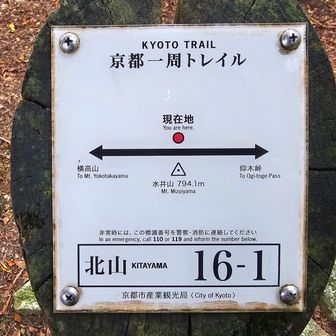 このトレイルは、看板がしっかり配置されていて安心です
次は、仰木峠