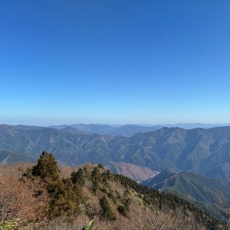 北側よく眺められるのは後山だけ