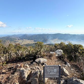 山頂狭くて眺望は◯