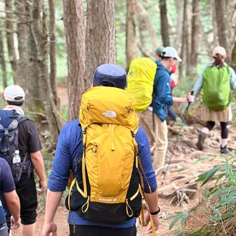会社の同僚8人と、北アルプス三大急登を攻めます。