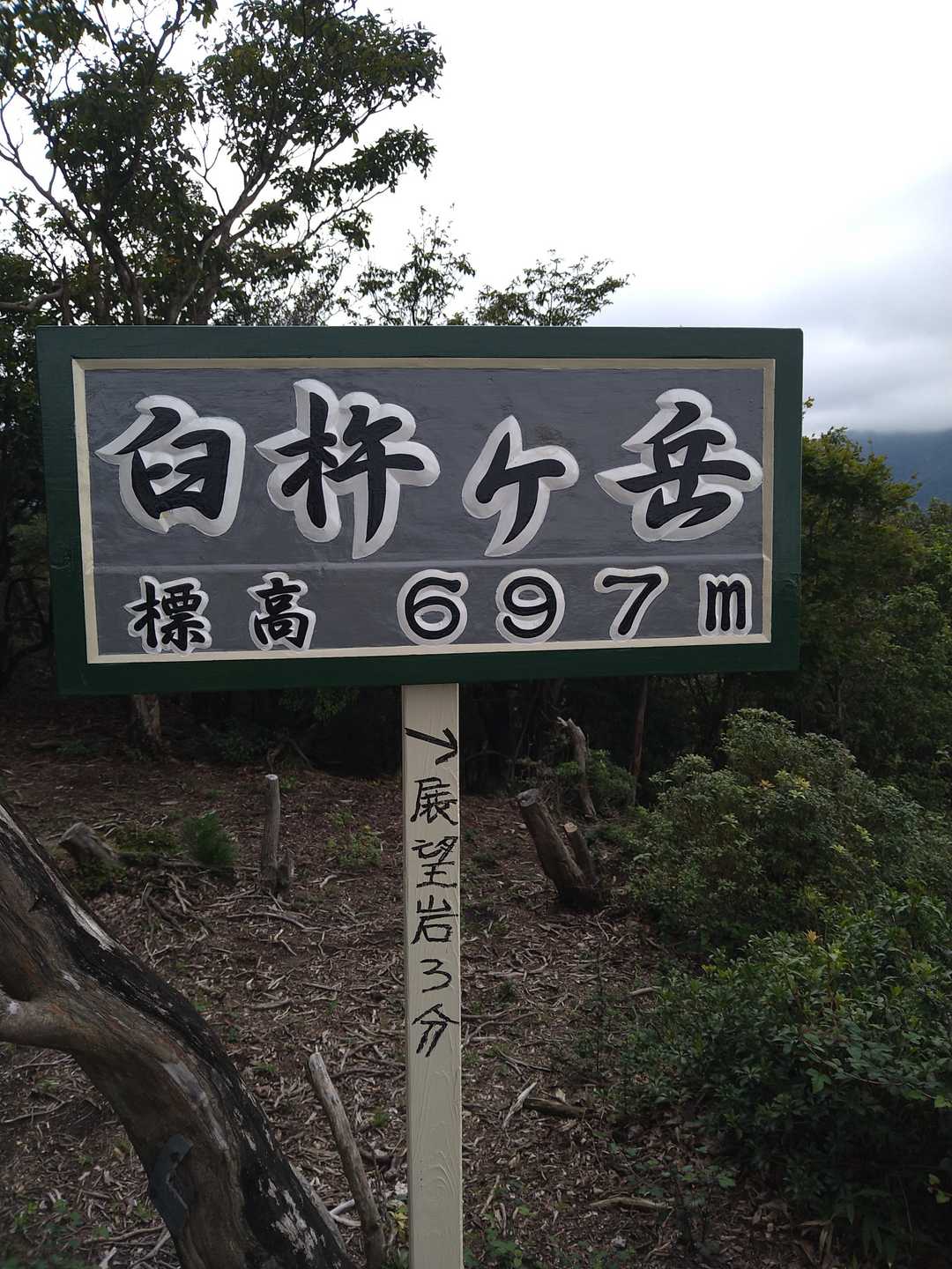 山頂独り占め。なんだか戻りたくなったので引き返します。