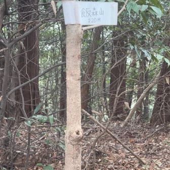 飯盛山山頂。
この先の下りが分かりにくい道なので注意⚠️