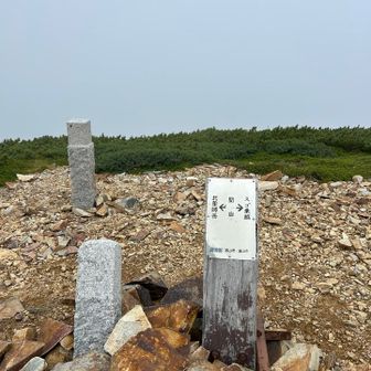 🪧間山…ガスって眺望なし😅
