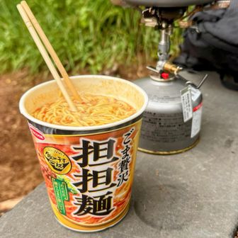 #46の祖母山でリピートを宣言したカップ麺を、麓のローソンで見つけたので有言実行！