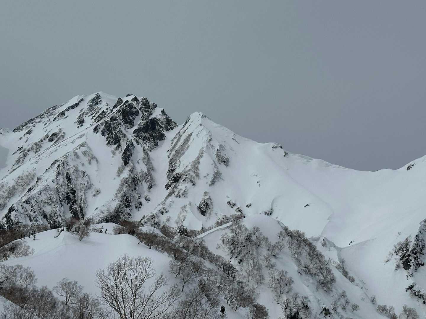 二ノ背髪-小遠見山-五竜登山口-中遠見山-大遠見山-地蔵の 縦走コースの写真