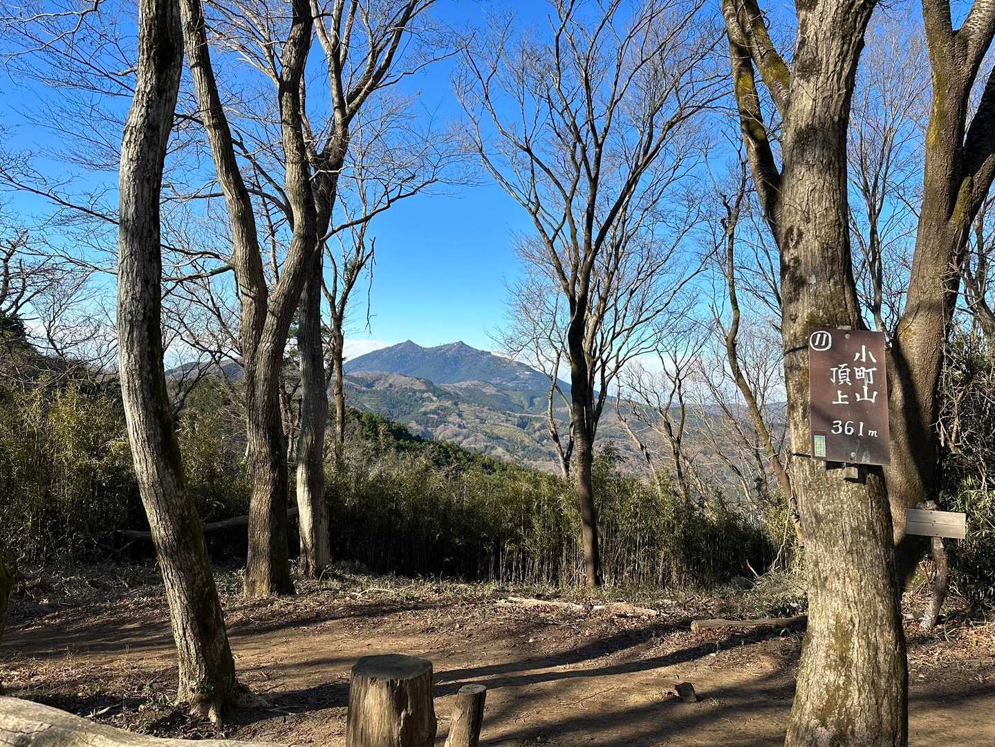 朝日峠ハイキングコース入口-小町山登山口入口-小町山 往復コースの写真