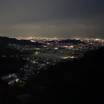 百間岩を登り切った時にはもう辺りは真っ暗🌃