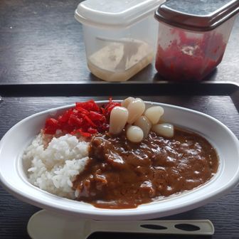 パンとか行動食は多めにあったけど暑過ぎてパンとかはなんだか食べる気になれず後半頑張る為にも蛭カレー食べちゃいました😋
まだまだたくさん歩くからゼロカロリー😁
今回も蛭カレー食べたら元気になり復路は往路より早く歩けたかも！