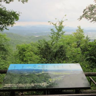 白山展望地（今日は御嶽山も白山も見えない…実際白山が見えるかどうかは未確認）