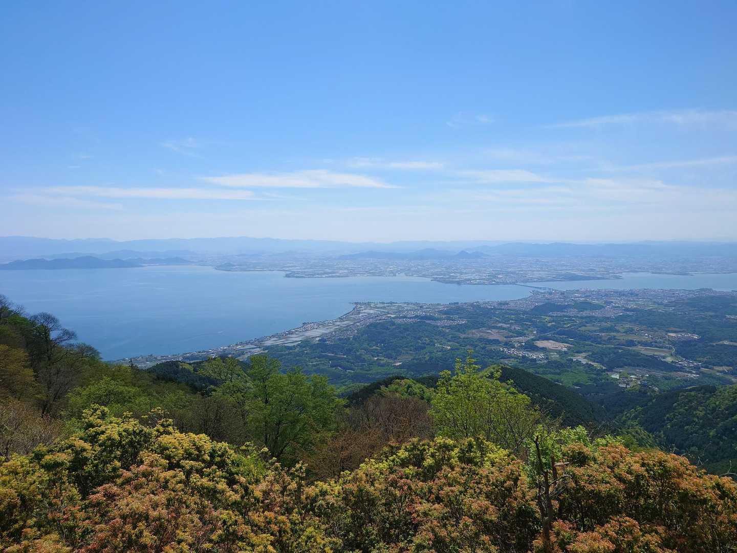 平バス停→権現山→小女郎ヶ池→蓬莱山→志賀駅　縦走コースの写真