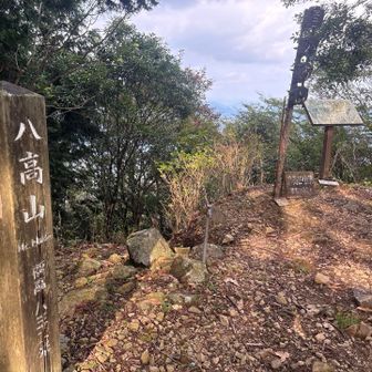 八高山山頂
ガスで眺望は今ひとつ😢