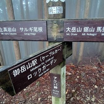 途中、アクバ峠からサルギ尾根へ