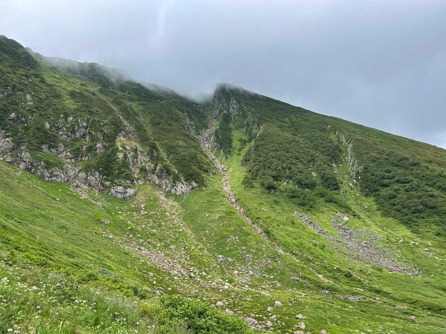 八ノ沢カール-カムイエクウチカウシ山 往復コースの写真