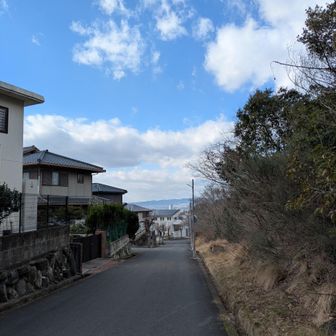 住宅街に下りてきた