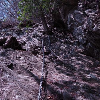 将門の隠れ岩🪨登る手前で引き返します⛓️