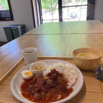 ジビエのチリコンカンネ(スープ付き)2000円
夕食にも、おかわりしたポタージュスープが🥣好みなんです。美味しい😋