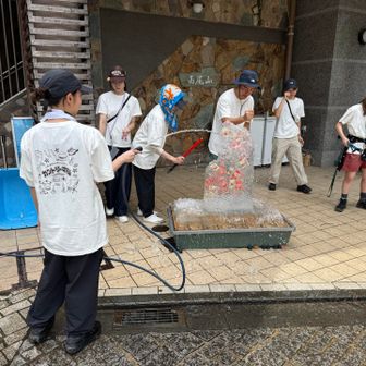 下山したらカントリーマアムの氷柱を壊してた！