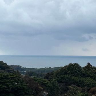 晴れてたら沖ノ島が見えるのにな〜👀