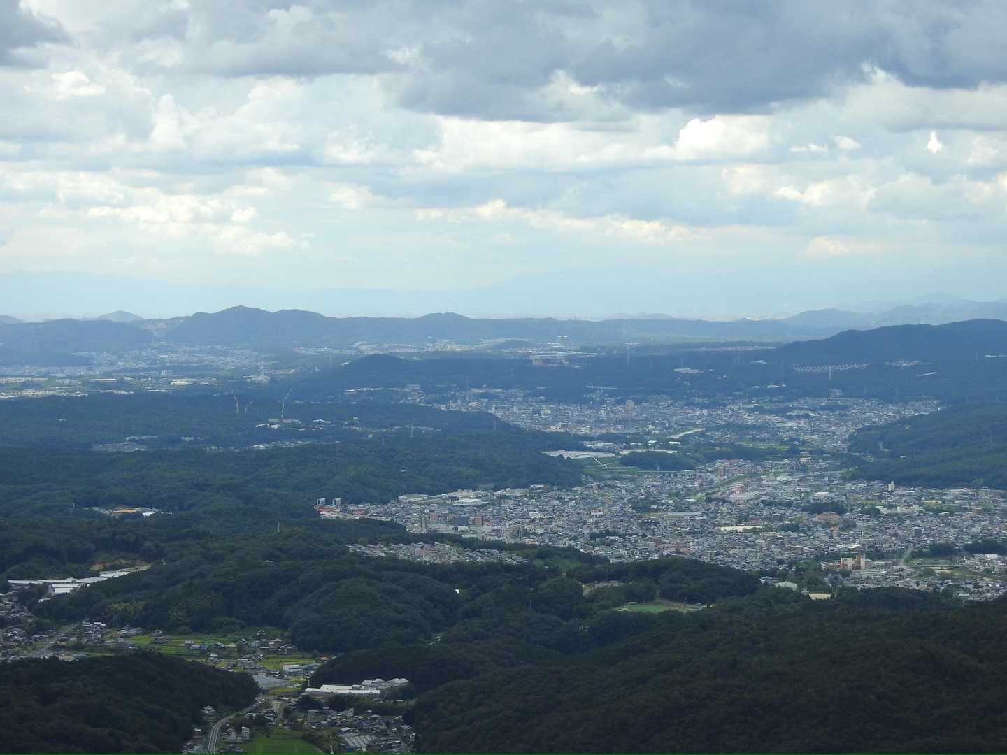 下山途中の眺望