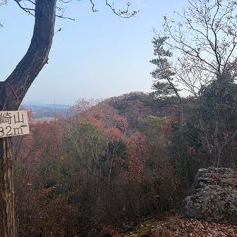 2.岡崎山。今日1日で20以上のピークを繋ぐつもりです。