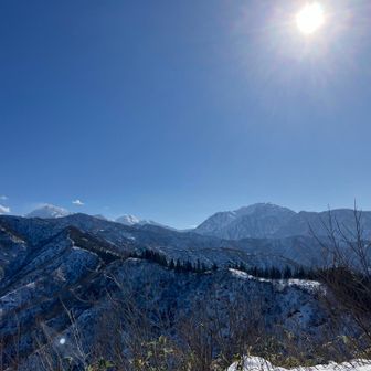 越後三山
左‥越後駒ヶ岳⛰️
中‥中ノ岳⛰️
右‥八海山⛰️