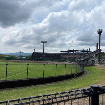 野球の試合が行われていた。立派な球場だった。