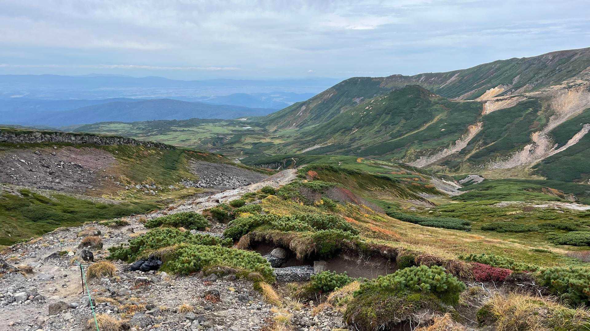 愛山渓登山口-永山岳-安足間岳-比布岳-北鎮岳-中岳-当麻 周回コースの写真