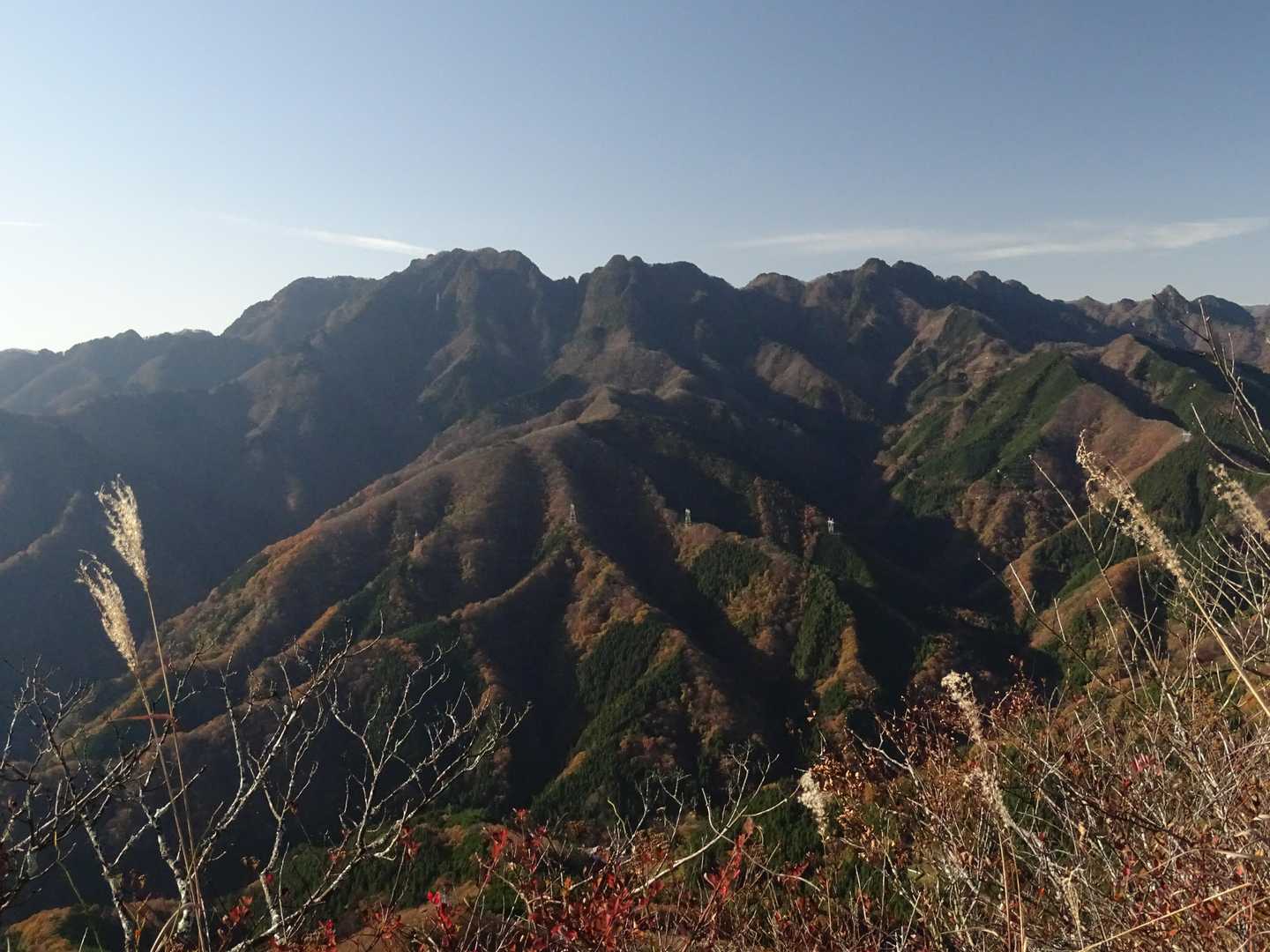 両神山がきれいです。