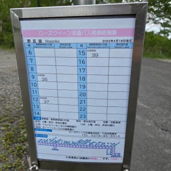 🚍️1日3本しか…　12:37に乗れば乗り継ぎで帰れるはずでした…(それでも接続悪くて6hかかる)　タクシー代節約のため、まずは15:39のバスで長野原草津口駅へ(ここからタクシー使うと¥32,000😱)