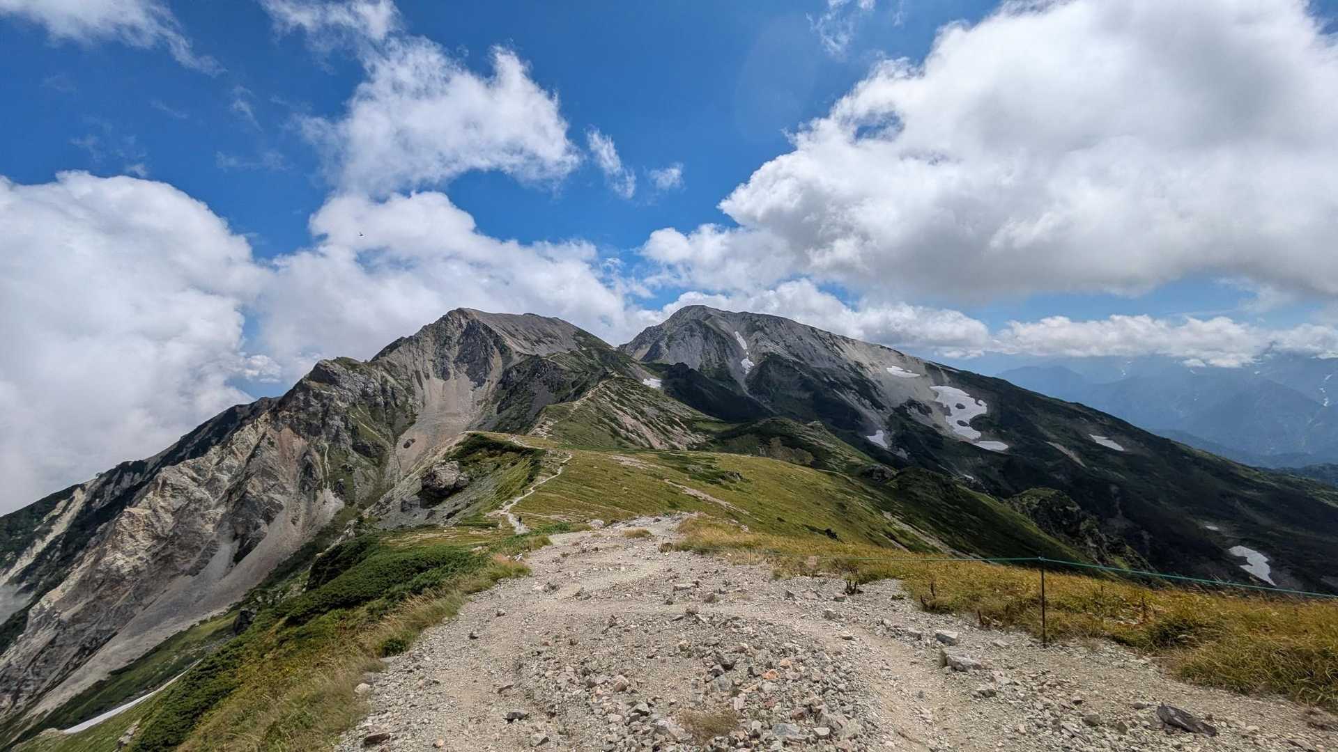 猿倉登山口-岩室跡-白馬岳-丸山-杓子岳-白馬鑓ヶ岳 周回コースの写真