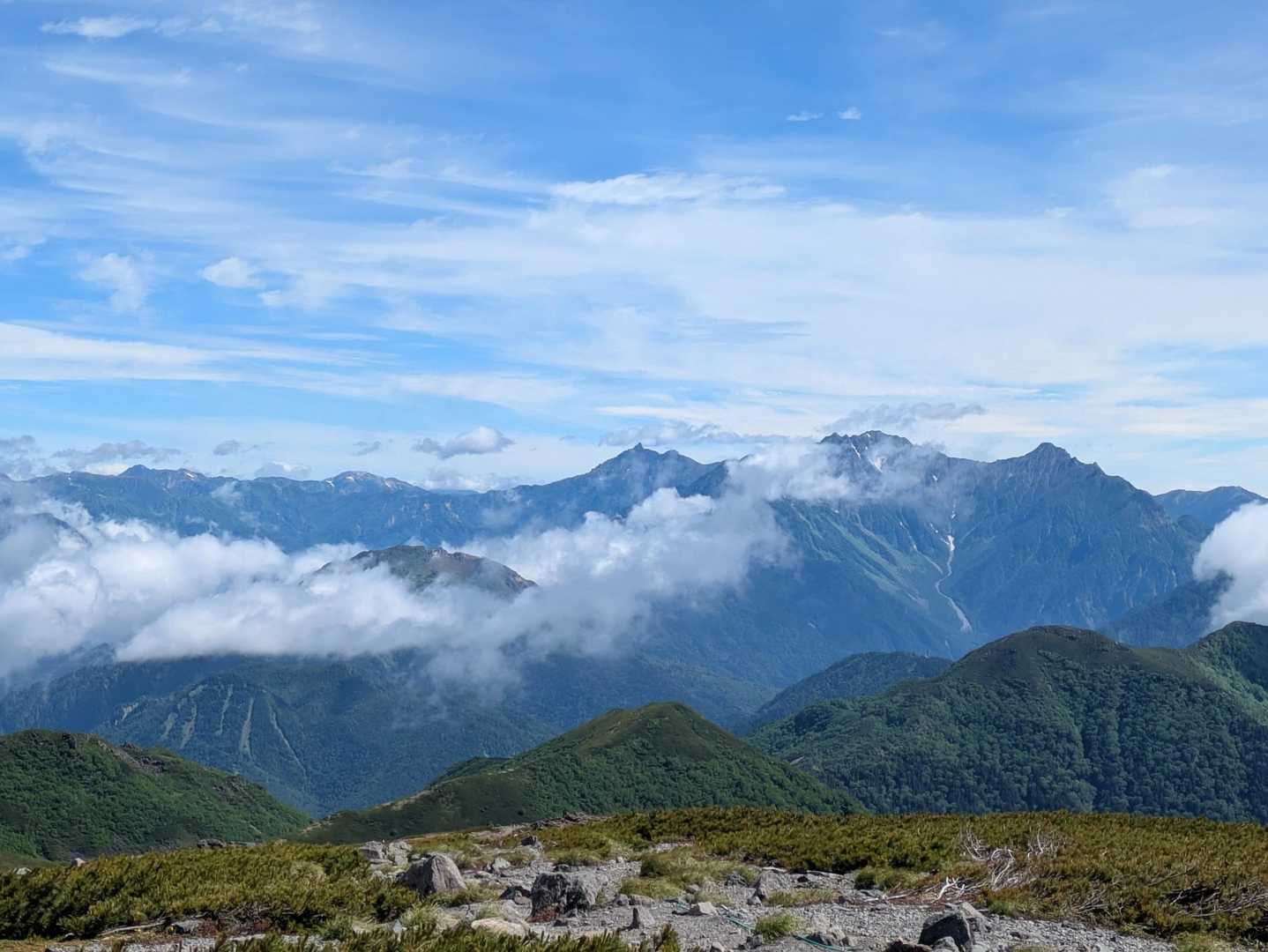 大黒岳・富士見岳・朝日岳・蚕玉岳・乗鞍岳（剣ヶ峰）・魔王岳