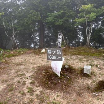 登頂です。まずまず大変でした。竜ヶ岳までまだまだ距離がありちょっとうんざりします。気合い入れて再度歩き出します。歩かなきゃ帰れません。