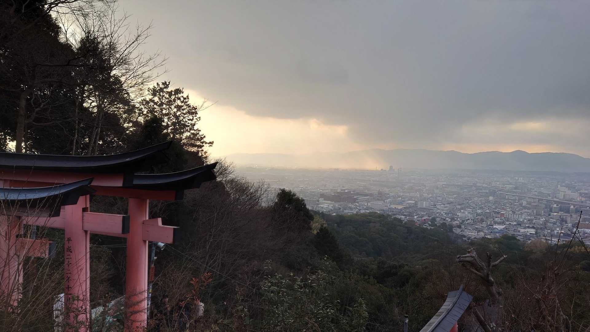 降りる時に天使の梯子が見えました✨